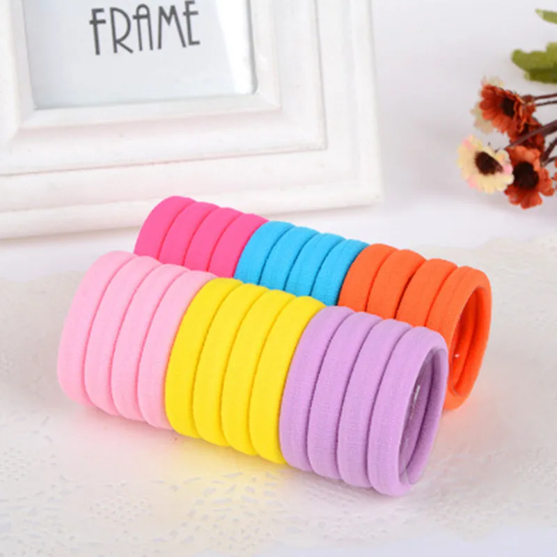 24pcs/lot Elastic Hair Band Hair Rope Scrunchies Seamless Hair Tie Ponytail Holder Headband For Women Girls Gum Hair Accessories