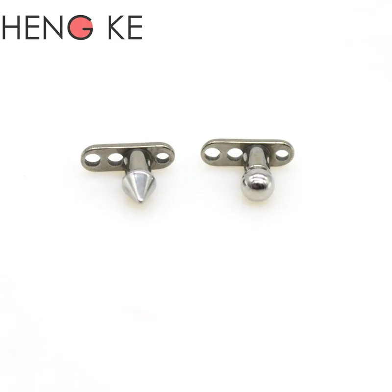 Spike Ball Dermal Anchor Skin Diver Grade 23 titanium G23 Head Micro Retainers Fashion Body Piercing Jewelry 12G Bar