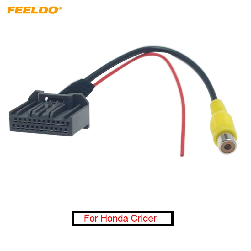 

FEELDO 1PC Auto Parking Rear Camera Video Plug RCA Reversing Cable Adapter For Honda Crider 2013-2015 Navigation DVD #FD6121