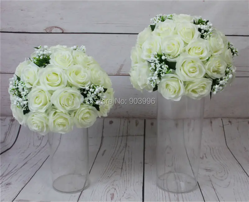 

SPR New!! wedding road lead flowers hydrangea flower candlestick table centerpiece flower decoratio Free shipping flower wall