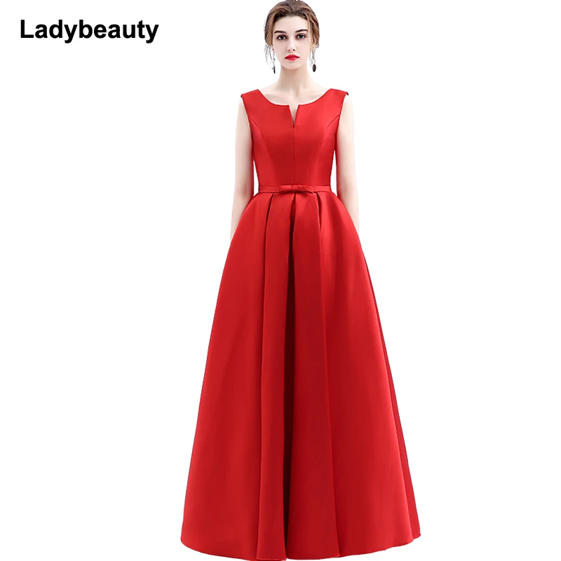 new arrival elegant evening dresses V-opening back lace-up dresses formal party dress Floor-length vestidos de festa