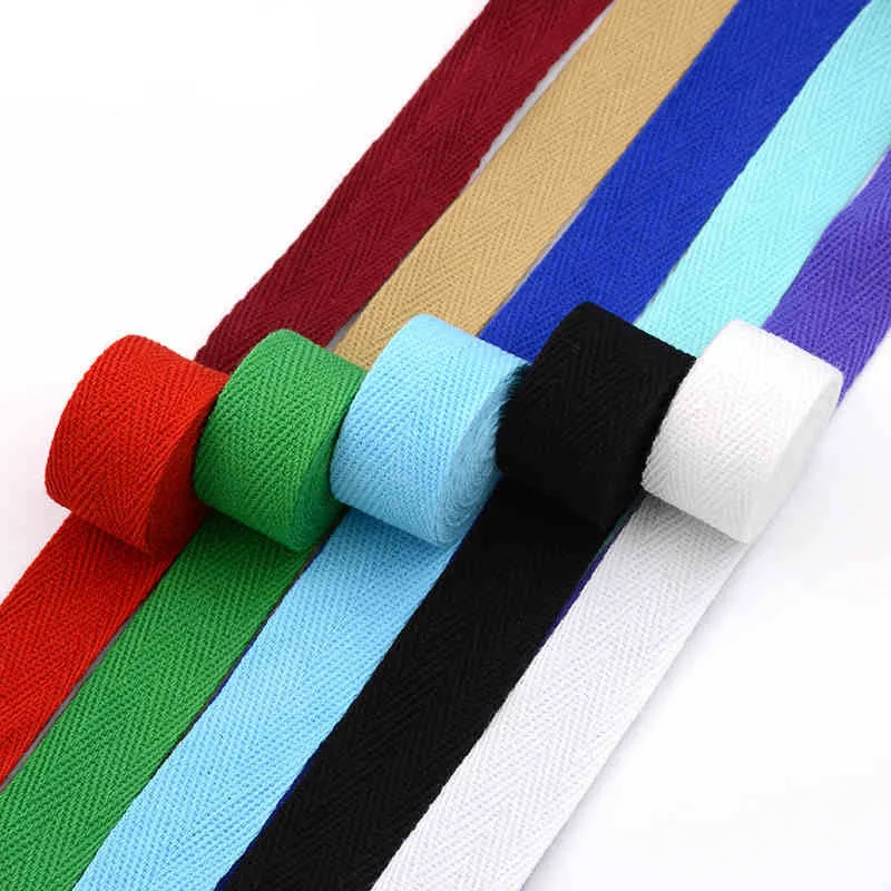 NEW 20mm mixed Color 100% cotton Ribbon herringbone strip 30 meters Rainbow Collection series 18 different colors assorted