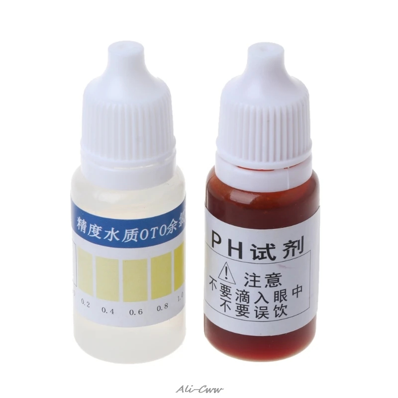 1 Set Practical pH A2O Water pH OTO Dual Test Kit with Test Card for 100-125 tests Tool Accessories new