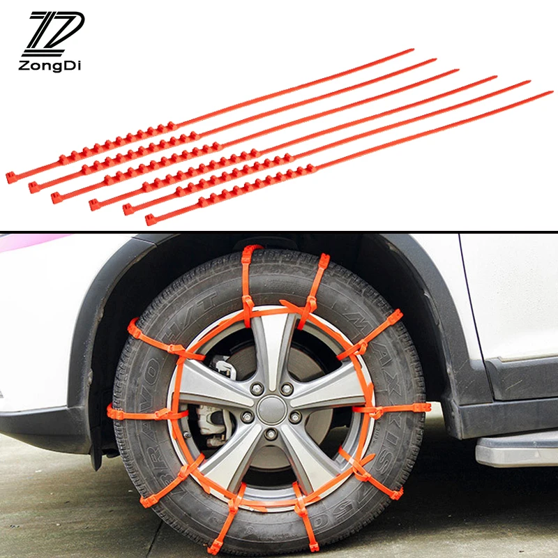 10pcs Winter Anti Slip Snow Chains For Mercedes Benz W203 W204 W211 Volvo S60 XC90 XC60 S80 Subaru Forester XV Accessories