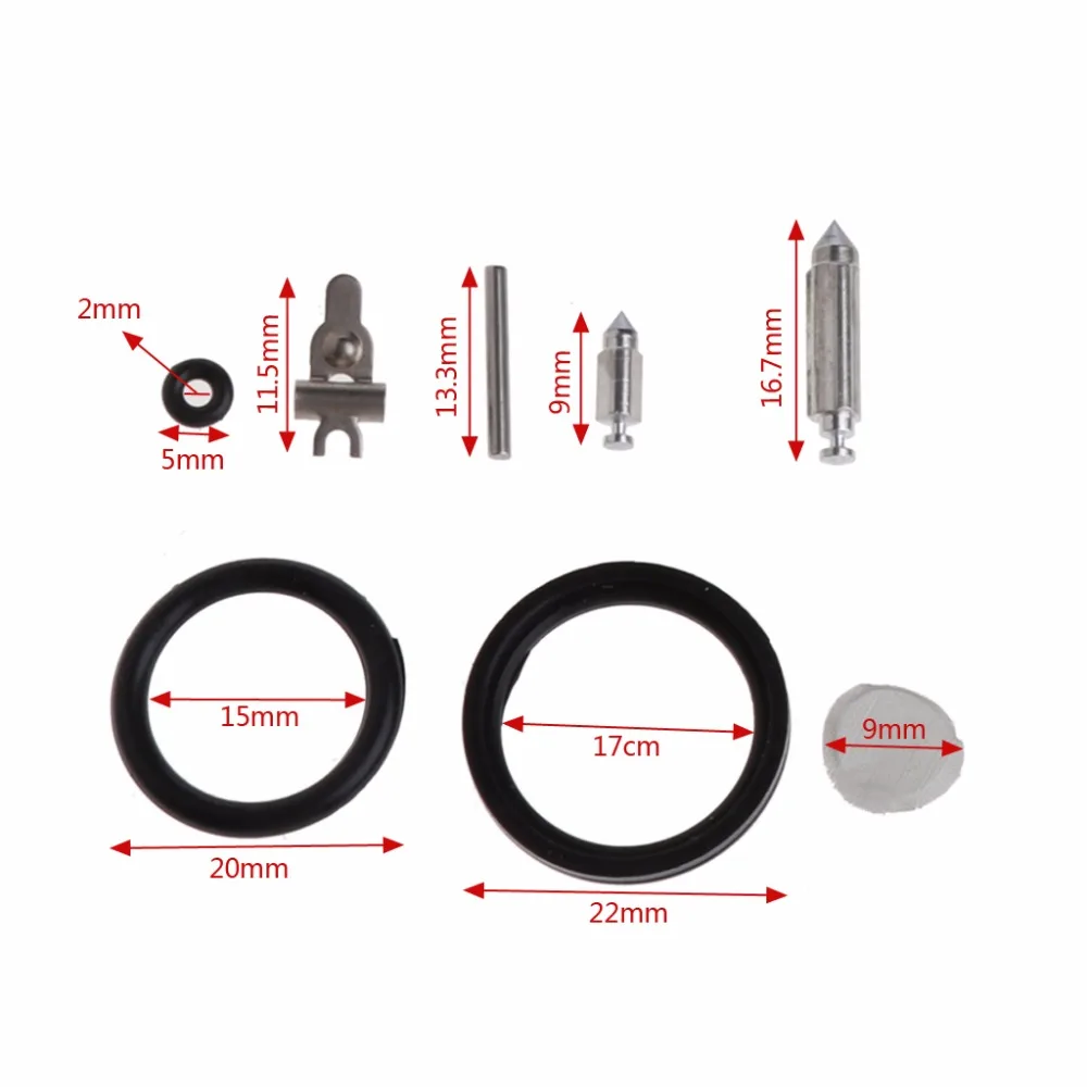 Kit de reparación de carburador, herramienta de reconstrucción de carburador, juego de juntas para K20-WYL y WYL-240-1, piezas de repuesto para automóviles