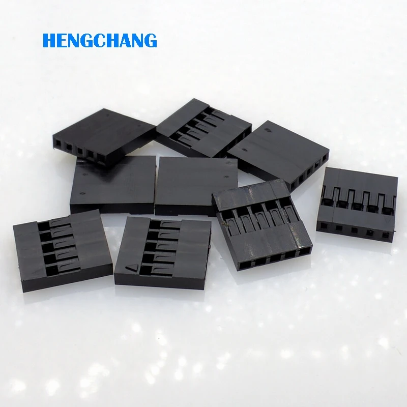 100pcs 2.54mm 5Pin Dupont Plastic Shell Head Plug Dupont Housing Pin Header Jumper Wire Housing Connector