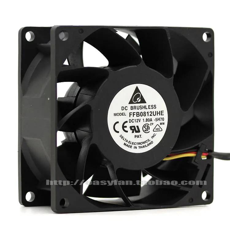 

brand new DELTA FFB0812UHE 8038 12V 1.8A 8CM 3PIN cooling fan