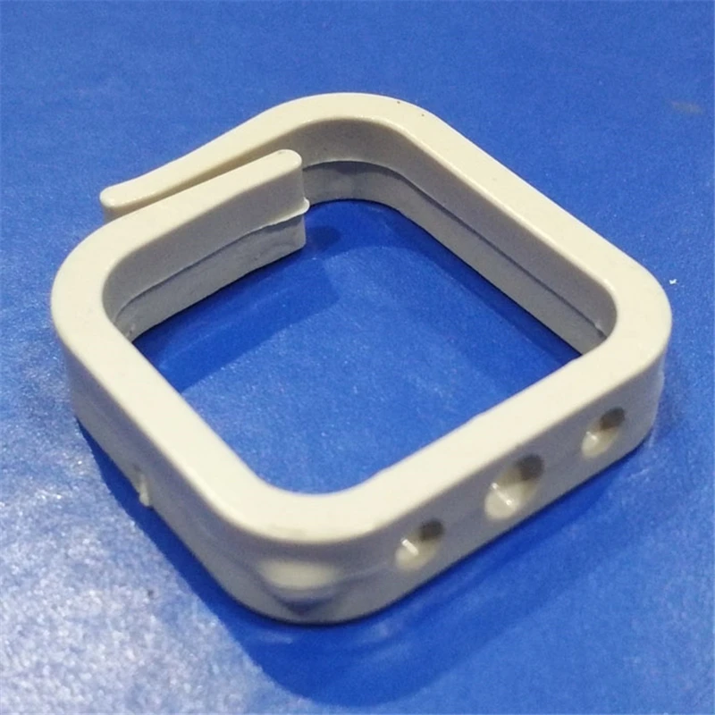 Kabelmanager Ring Abs Klein Model Vierkant Voor Verdeelkast 3 Gaatjes Kabelbeheer Voor Netwerkkast Wit 31*29*7Mm 100Pcs