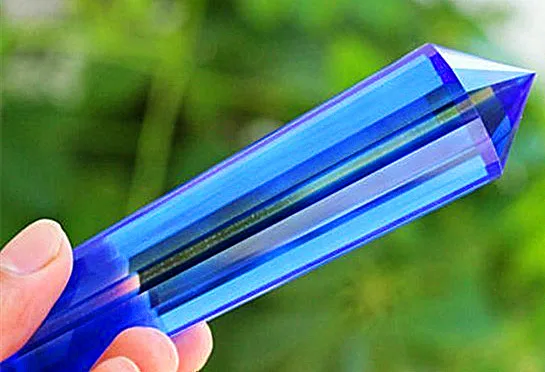 Imagem -03 - Semente Lemuriana Transparente Rod de Quartzo Transparente Vogel Natural Inspirado Blue Crystal Rod Cura 18 Lados