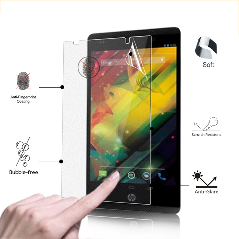 

BEST Anti-Glare Matte protector protective Film For HP Slate 6 VoiceTab 6.0" Screen Protector front Guard panel with clean cloth