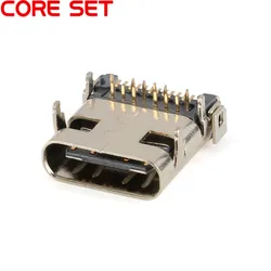 SMT Micro USB-3.1 Presa del Connettore SMD 24P Presa di Tipo c Femminile DIP4 SMD DIP Socket Connector Per Hd Trasmissione interfaccia