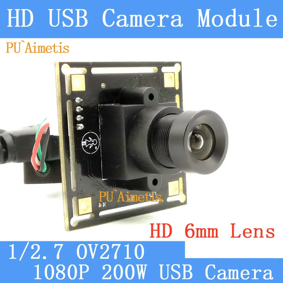 

PU`Aimetis Industry Surveillance CCTV 1080P Full HD MJPEG 30fps High OV2710 Mini CCTV Linux UVC Webcam USB Camera Module