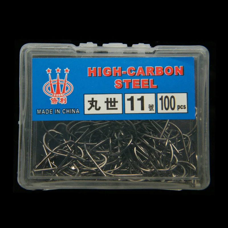 

High Carbon Steel Fishing Hook Black Barbed Crooked Mouth Hook Carp Fishhook Wild Sea Fishing Sharp Crucian Carp Barbed Fishhook