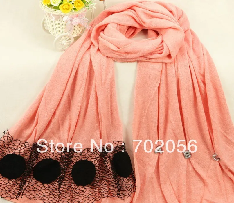 

Lace stole 200*55cm mixed color 13pcs/lot #3061