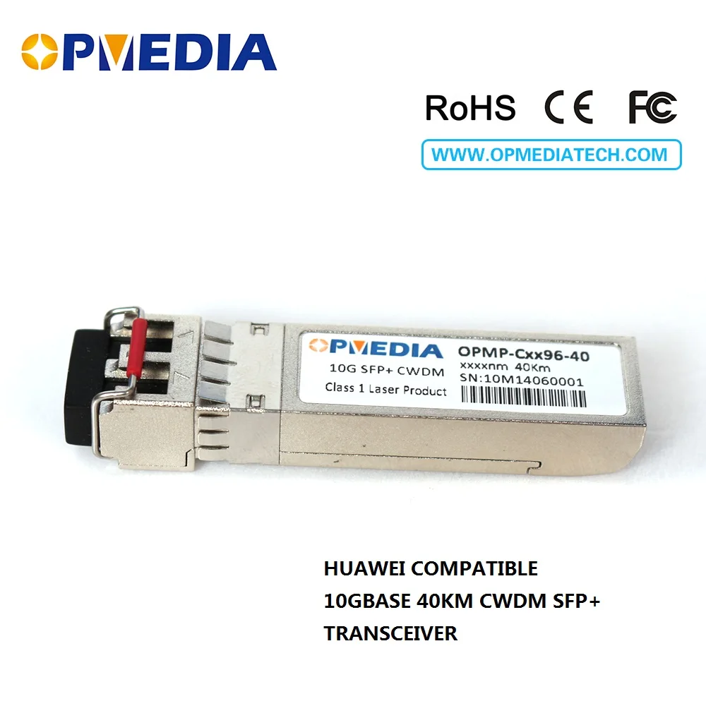 10GBASE CWDM ER SFP+ transceiver,10G 40KM 1470~1610nm SFP+ ER optical module,LC connector,DDM,Compatible with HuaWei equipments