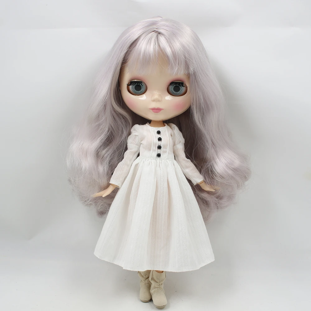 Outfits for Blyth doll one piece simple white dress simple dressing suit for 1/6 azone BJD ICY DBS