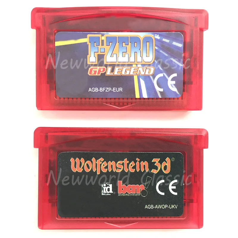 F-Zero: GP Legend Wolfenstein 3D for 32 Bit Video Game Cartridge Console Card Handheld Player US/EU Version