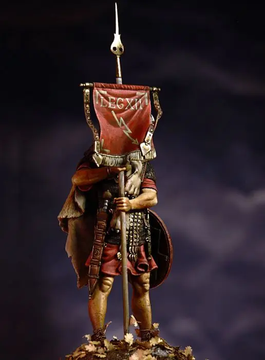 Unpainted Kit 1/24  75mm Vexillifer roman Army ancient 75mm   Resin Figure miniature garage kit