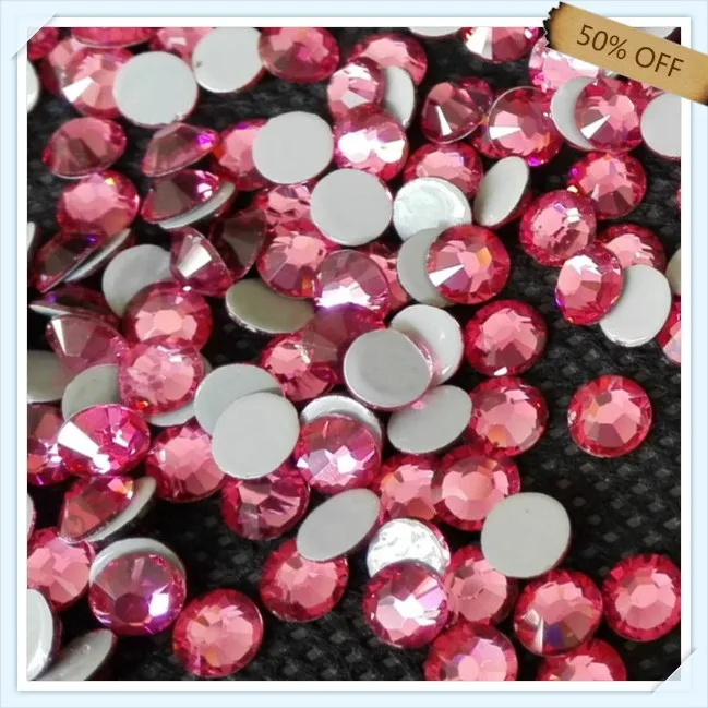 korea dmc hot fix crystal ss10 in color rose 300 gross each lot free shipping super shiny for leather bags