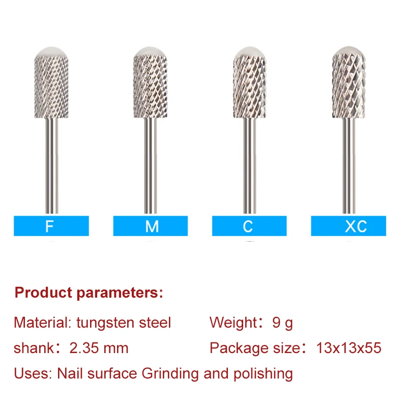 1pcs Milling Cutter Nail Art Drill Bit Tungsten Steel Alloy Grinding Head Grinding Machine Dedicated Sander Polishing Tools