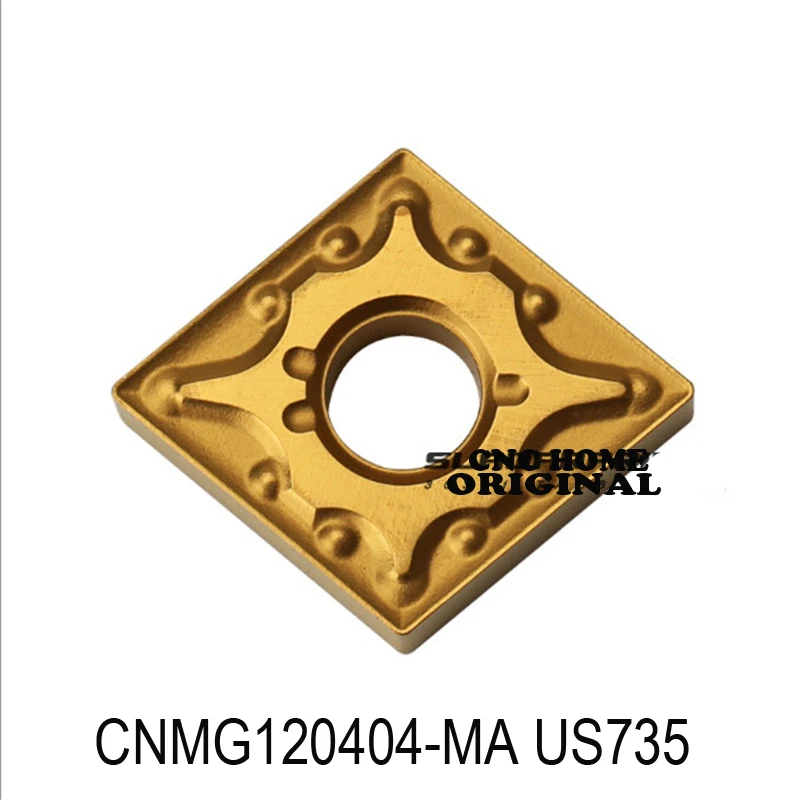 Original CNMG120404-MA CNMG120408-MA US735 CNMG 120404 120408 Carbide Inserts for Stainless steel Lathe Cutter Tools