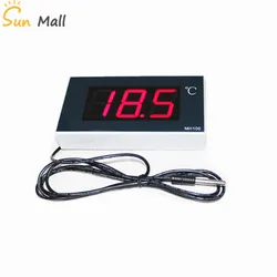 2.3 inch Large Screen Digital Waterproof Temperature Thermometer  Large Greenhouse Bathroom Cold Storage Temperature Display