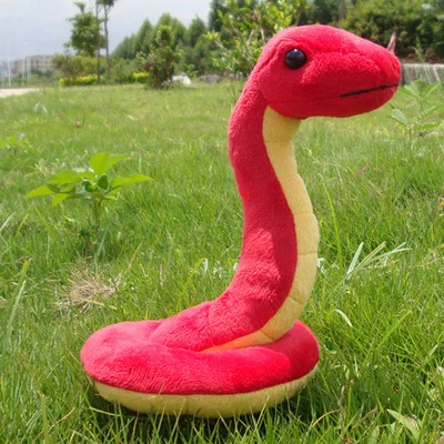 mini 18cm red cartoon baby snake soft plush toy birthday gift b0005