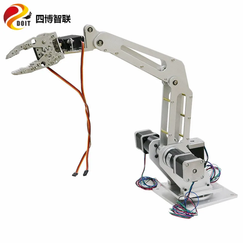 SZDOIT 3DOF Trục Thao Túng Móng Vuốt/Công Nghiệp Cánh Tay Robot Nhận Dạng Màu Sắc Mã Dạy Robot 3D In