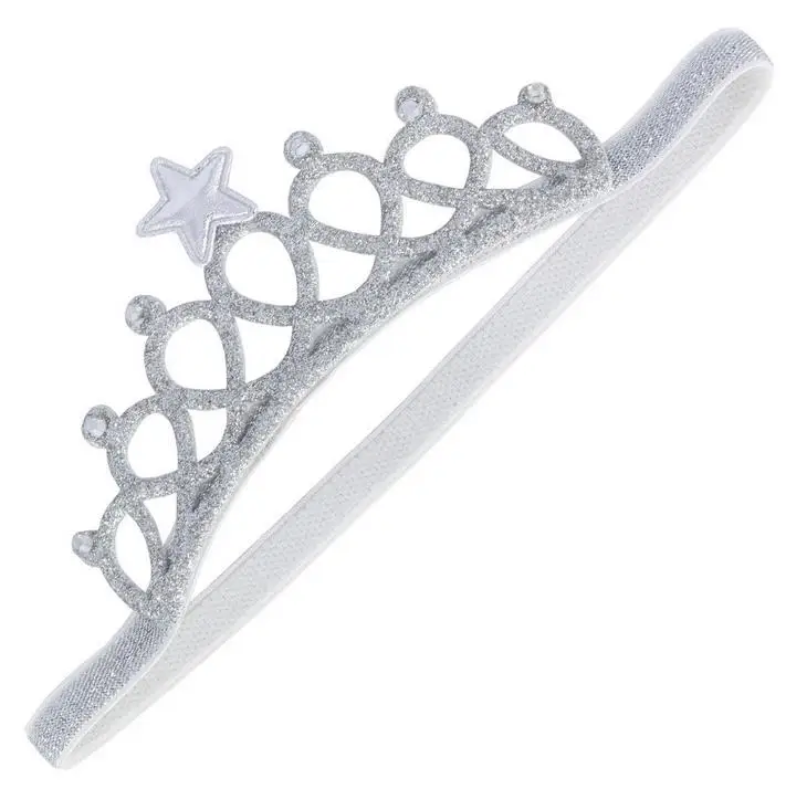 Glitter shiny party crown headband Tiaras baby girl crystal rhinstone star headwear kids toddler Children event festive gift