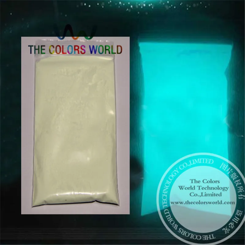 

TCYG625 Glow in dark pigment Blue Light Color long last glowing, luminescent powder, competitive price Noctilucent powder