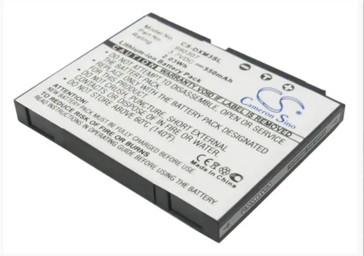 Cameron sino bateria de 550mah para delphi sa10225 xm skyfi 3 990307, bateria, mp3, mp4, pmp