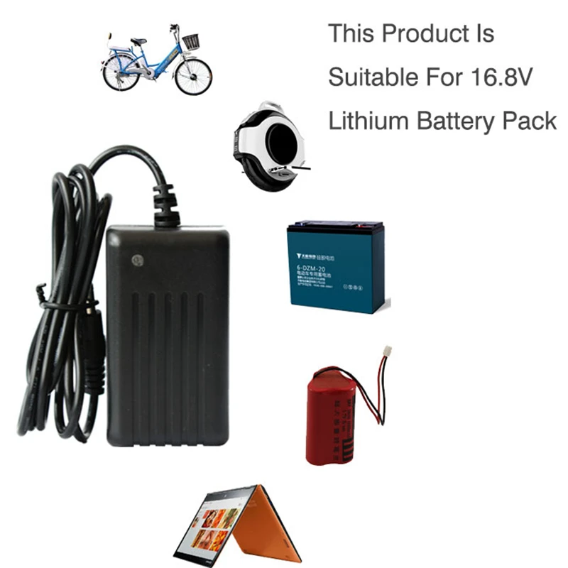 Hot product 16.8 v 1a lithium acculader voor auto laptop motocycle moto charger dc 5.5mm power