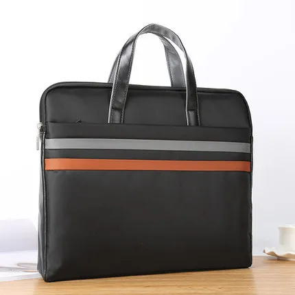 Portable Business Portfolio A4 Document Bag Office File Bag Mens Document Bag For Documents/iPad/14 Inches Laptop