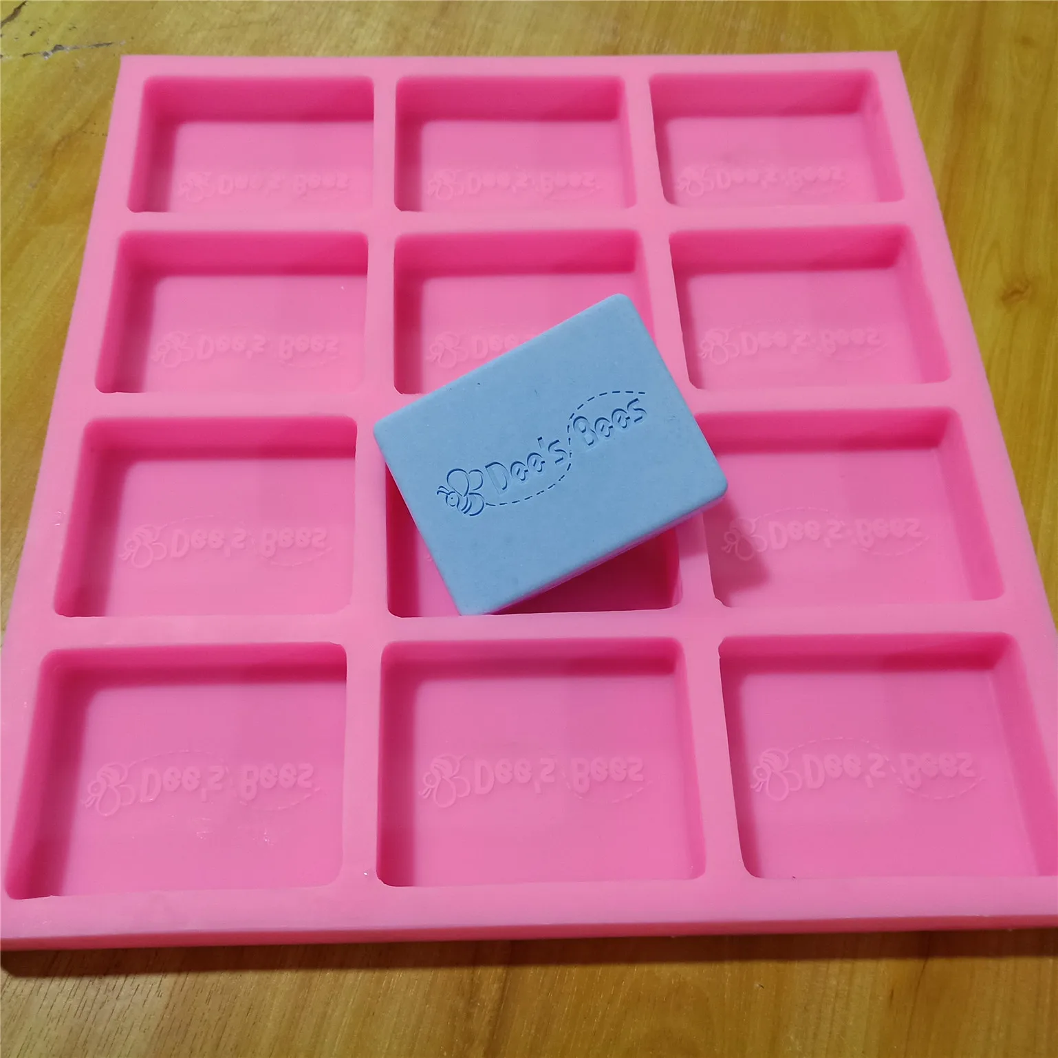 12 Cavities Personal Customize Silicone Mold for Soap Candle Wax Making