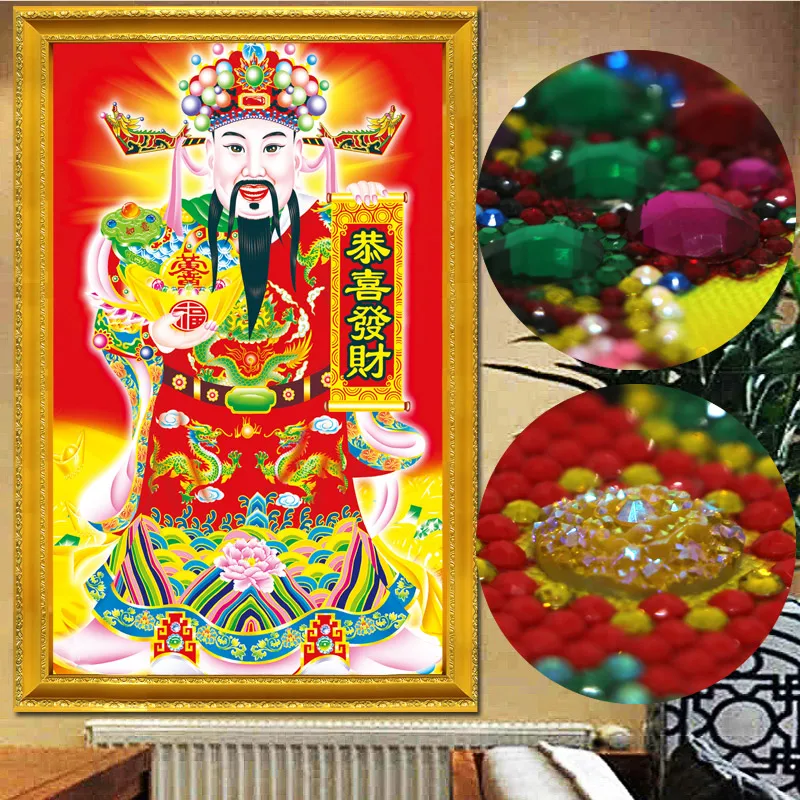 Special Shaped Embroidery Diamonds Painting 5d for the New Eear Mosaic Picture