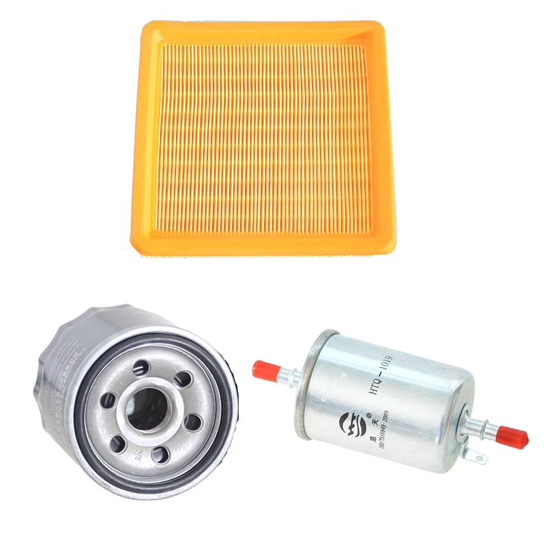 รถ Air Filter กรองน้ำมันกรองน้ำมันเชื้อเพลิงสำหรับ Chery QQ 0.8L 1.1L QQ3 0.8L 1.0L 1.1L S11-1109111 15601-87703 s11-1117110