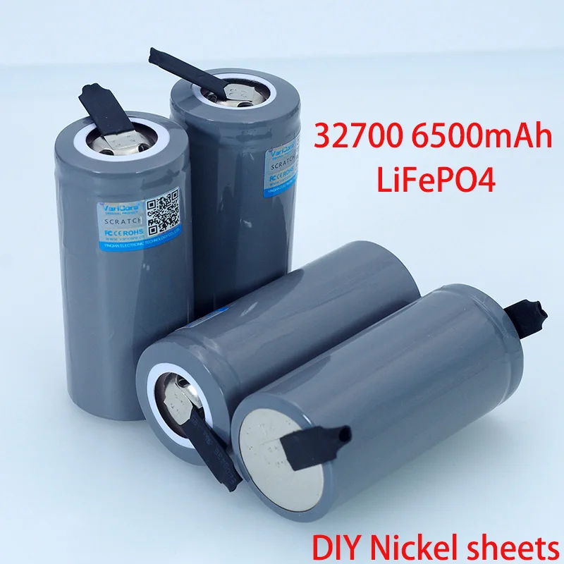 

VariCore 3.2V 32700 4PCS 6500mAh LiFePO4 Battery 35A Continuous Discharge Maximum 55A High power battery+Nickel sheets