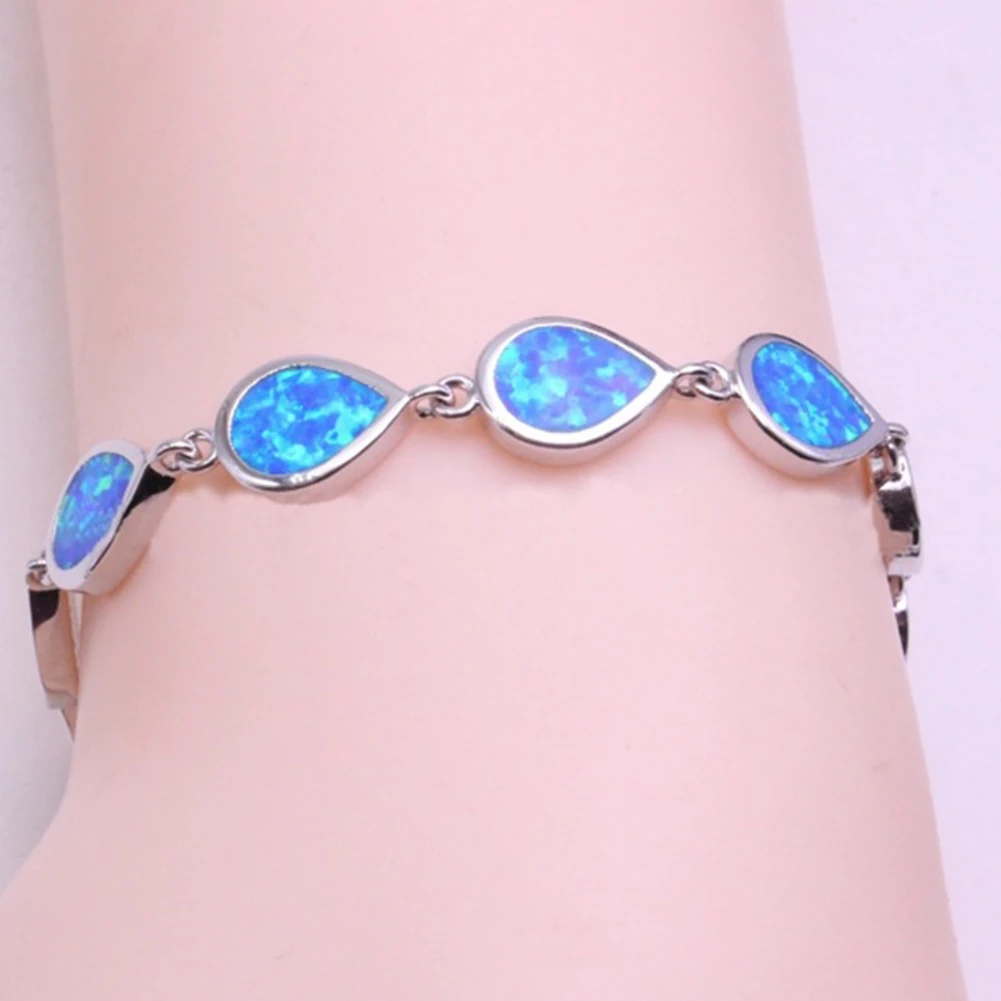 2020 Fashion Water Drop Opal Bracelets for Women Hand Chain Party Wedding Jewelry Accessory Gift Wholesale