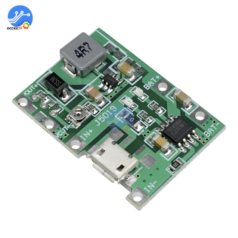 BMS Lithium li-ion 18650 3.7V 4.2V scheda caricabatteria USB DC-DC Step Up Boost Module per caricabatterie Power Bank