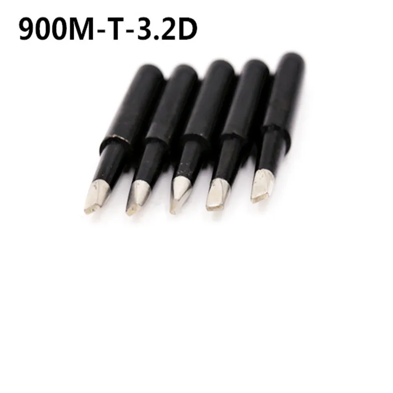 SZBFT 5 piece Black 900M-T-3.2D Series Horseshoe type iron head Welding tip Soldering iron tip 900M-T 1.6D 2.4D 1.2D 1C 2C 3C