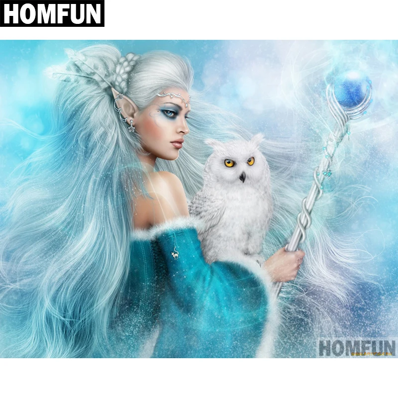 

Алмазная живопись HOMFUN «сказочные и Совы», набор для алмазной вышивки «сделай сам» из квадратных/круглых страз, вышивка крестиком, A00566