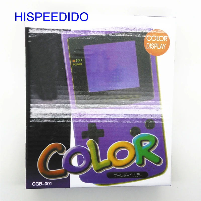 HISPEEDIDO สำหรับ GBC คอนโซลเกมใหม่กล่องบรรจุกล่องสำหรับ Gameboy สีขายปลีกเกมผู้เล่นแพคเกจ