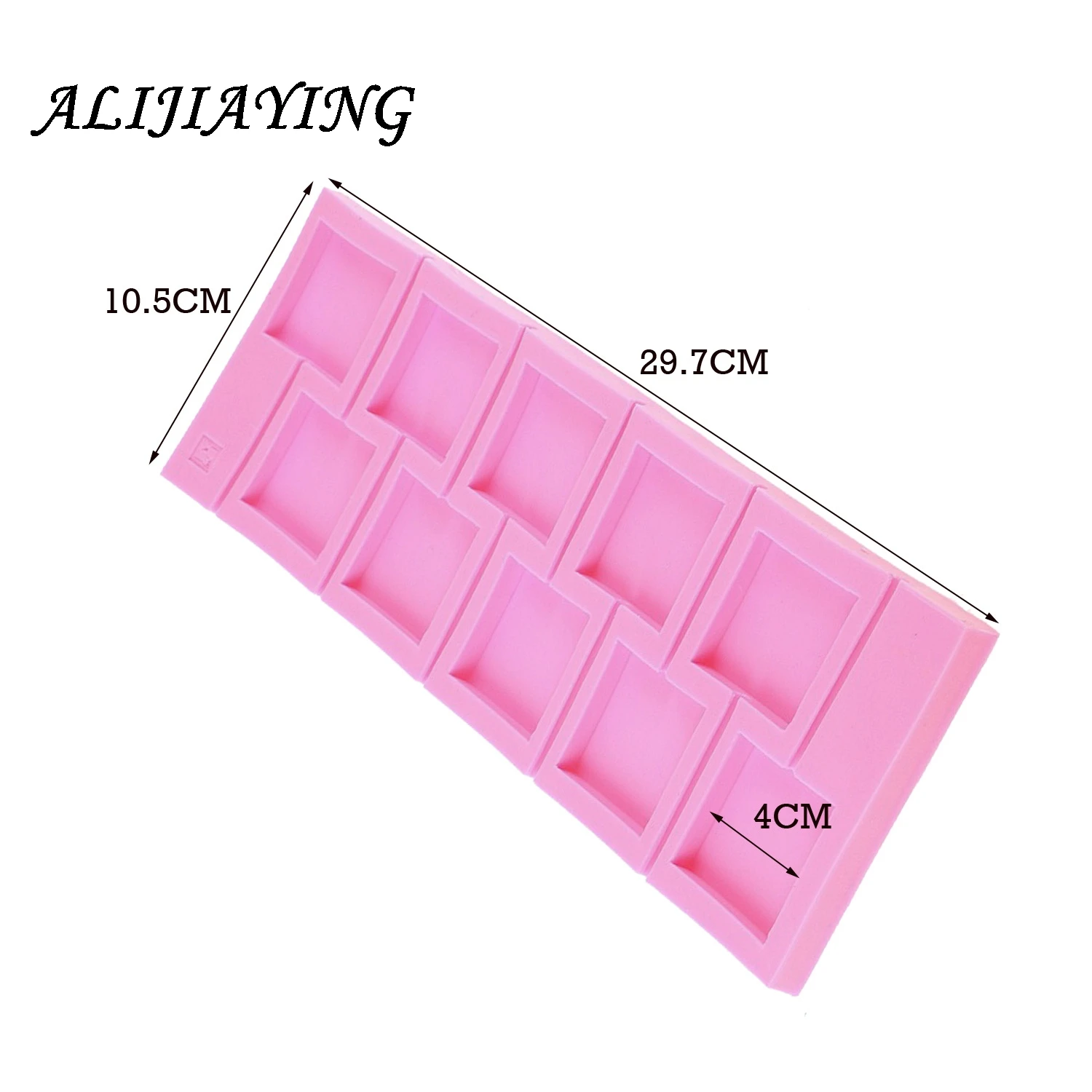 1Pcs 3D Square Lollipop Mold DIY Fondant Cake Round Shaped Silicone Bakeware Kitchen Dining Bar Home Party D0458