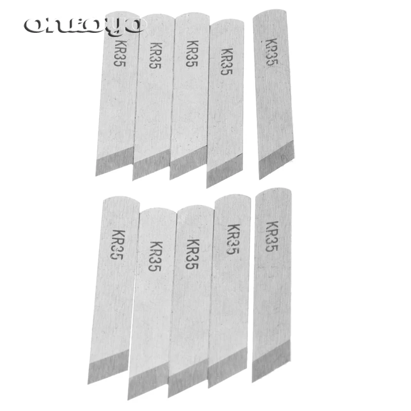 10PCS KR23 KR35 Knife Blade,Industrial Serger Overlock Sewing Machine Parts For JUKI Siruba Pegasus Jack...