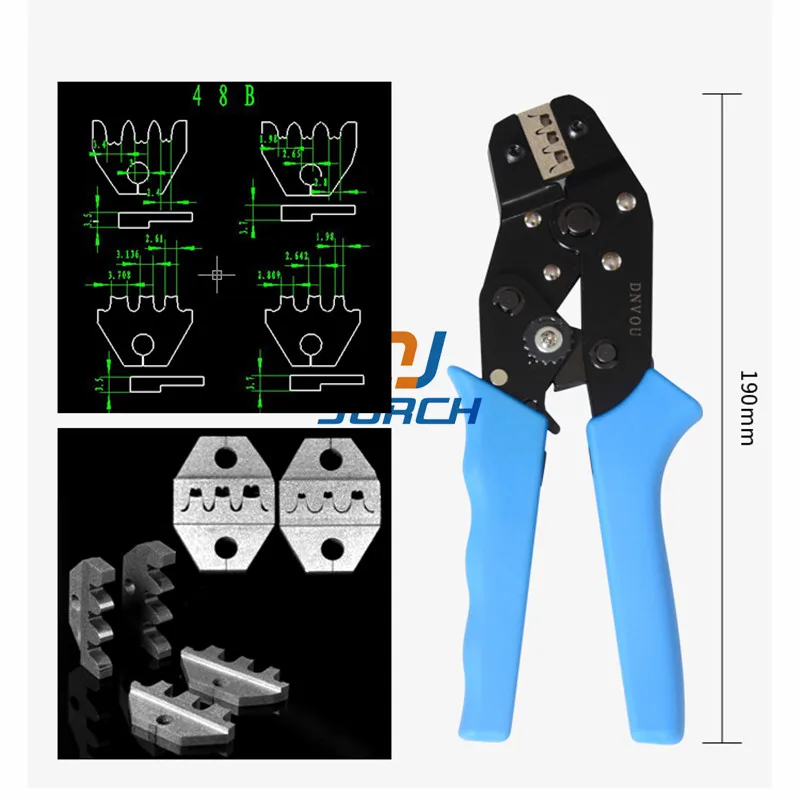 

SN-48B MINI EUROP STYLE crimping terminal tool crimping plier 0.3-1mm2 multi hand tools BLUE
