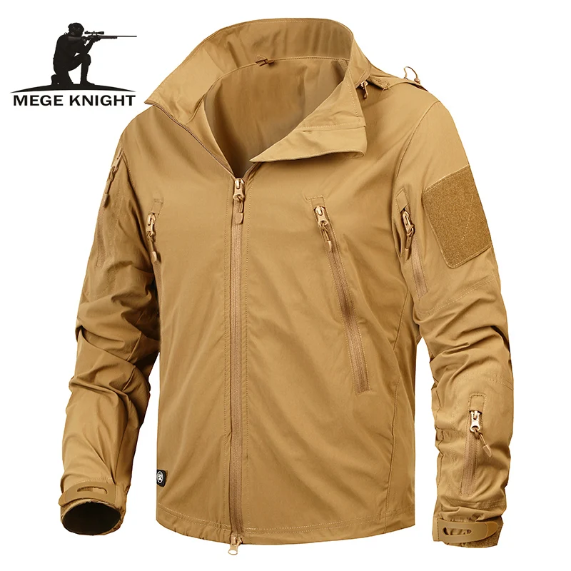 Mege Brand Clothing New Autumn Men\'s Jacket Coat Military Clothing Tactical Outwear US Army Breathable Nylon Light Windbreaker