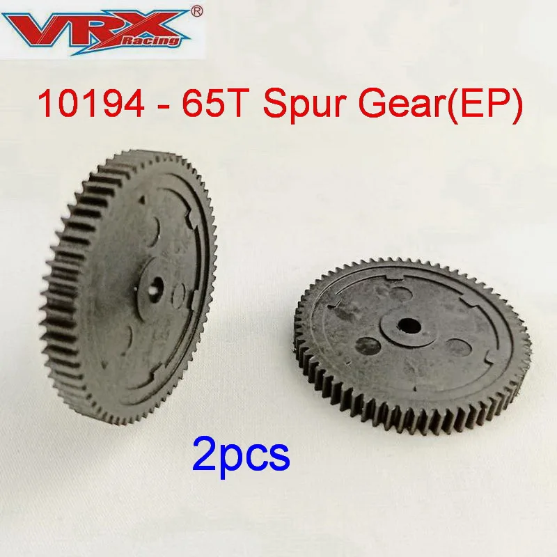 10194 Spur Gear 65T (EP) 2Pcs Fit VRX RACING 1/10 Scale Rc Model Car Parts Toys For Children Adults