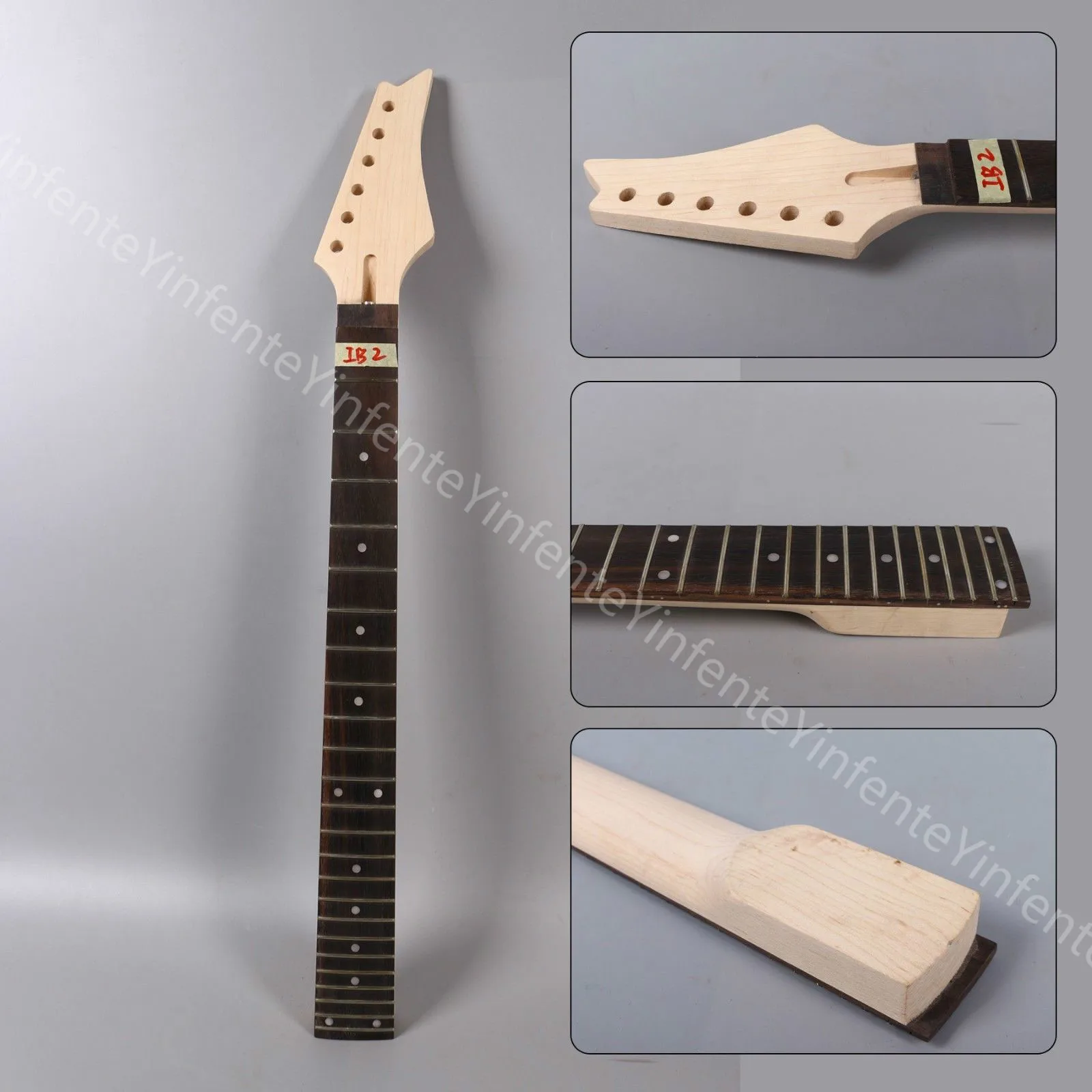 

1X electric guitar neck 24fret 25.5inch maple bolt on Diy guitar parts#IB2