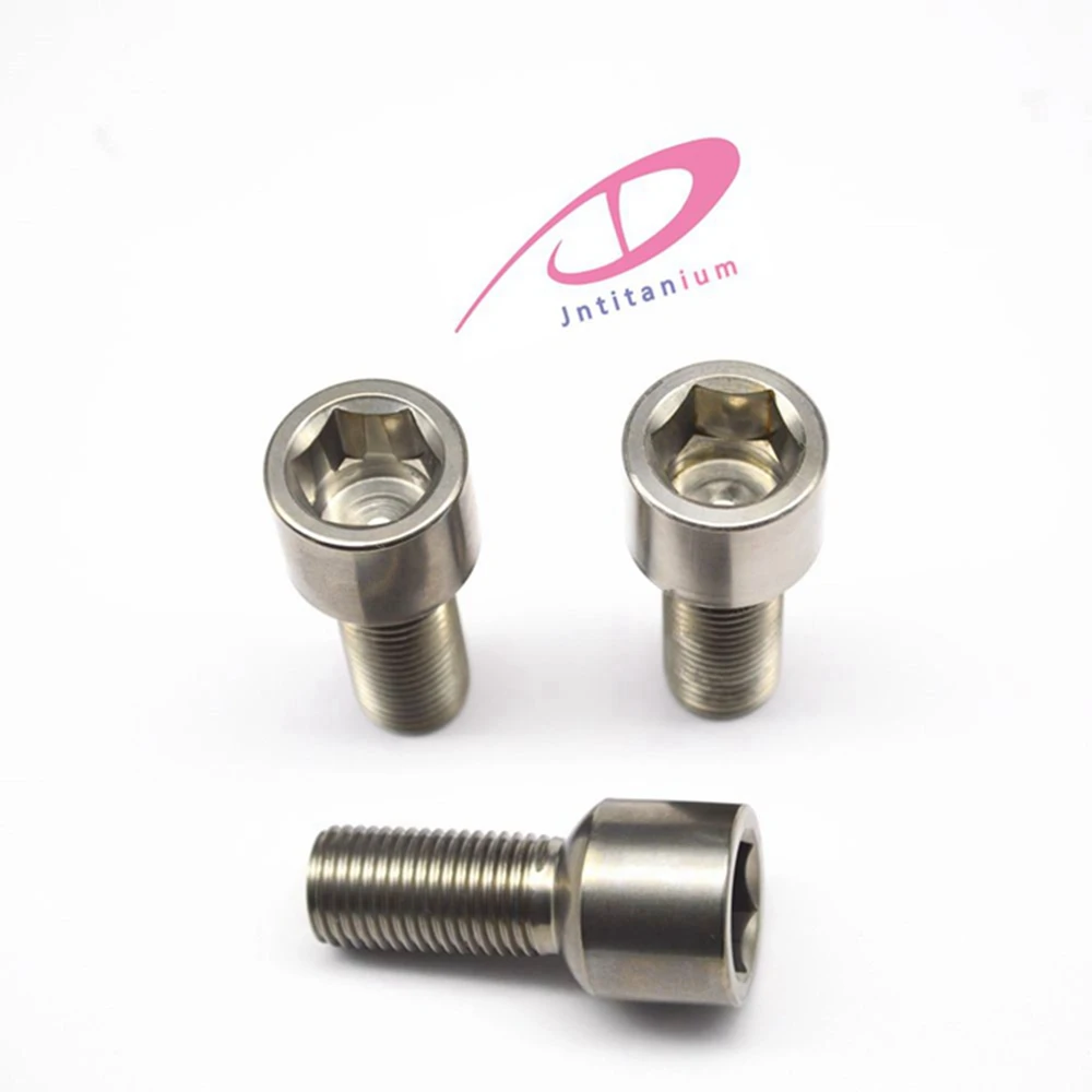 Jntitanti Gr5 titanium wheel rim bolt Socket head M14*1.5*28mm for Porsche, Mercedes-Benz，Maybach，VW,Audi,Skoda car