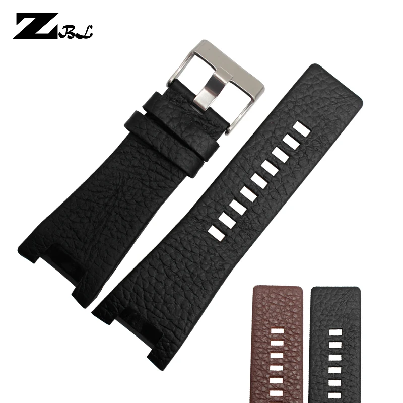 Genuine leather bracelet band 32*18mm watchstrap for diesel watch strap for DZ1216 DZ4246 DZ4247 DZ287 watch band